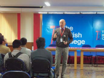 Leeds Metropolitan University's Dr. Killick visits The British College