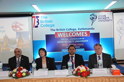 Delegation from Leeds Beckett University visits The British College