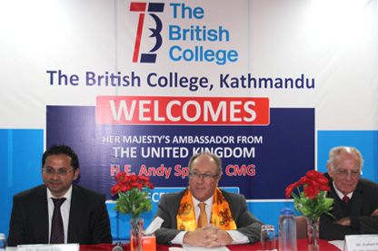 The British College welcomes the British Ambassdor