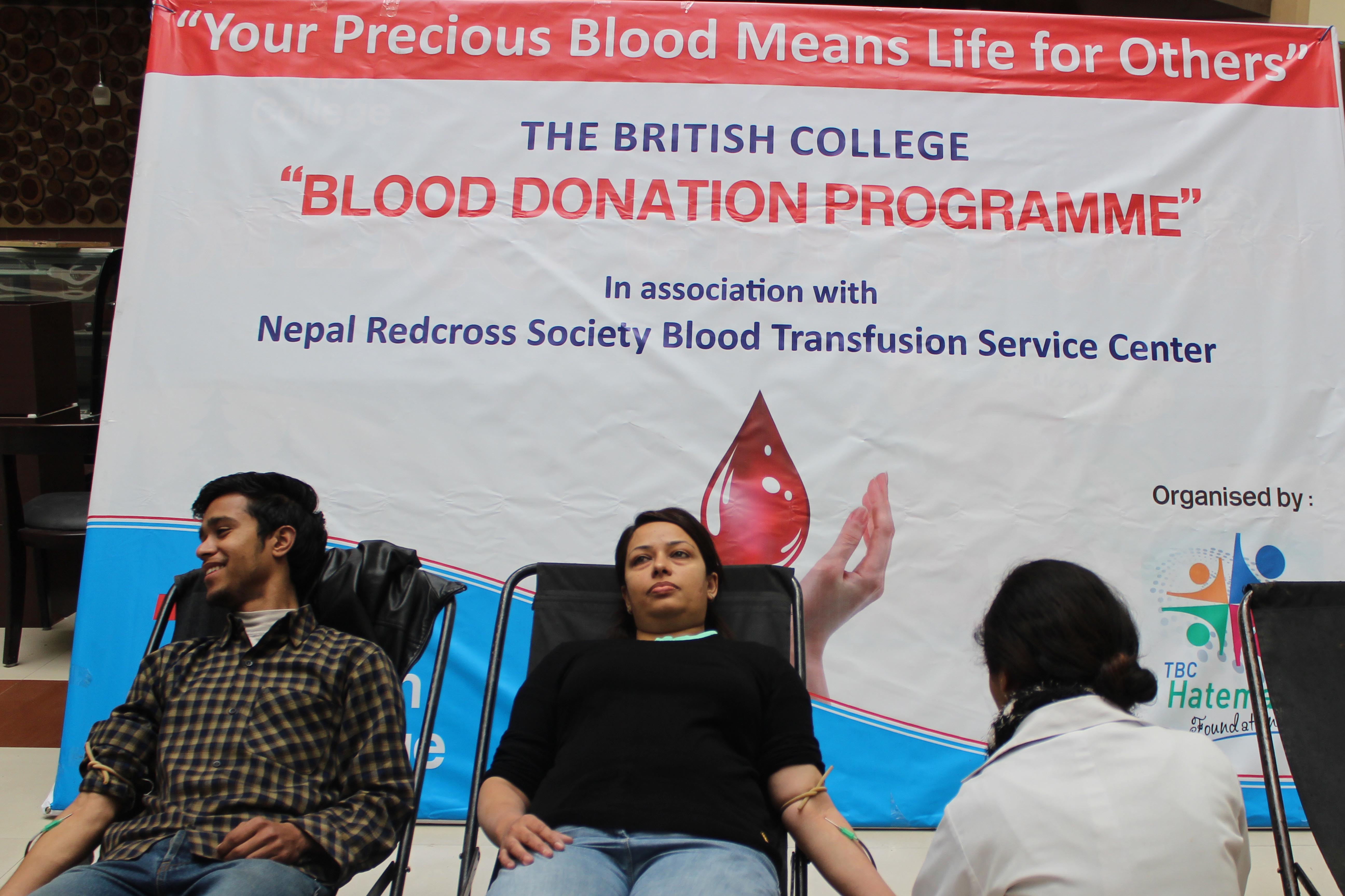 Blood Donation Programme at TBC