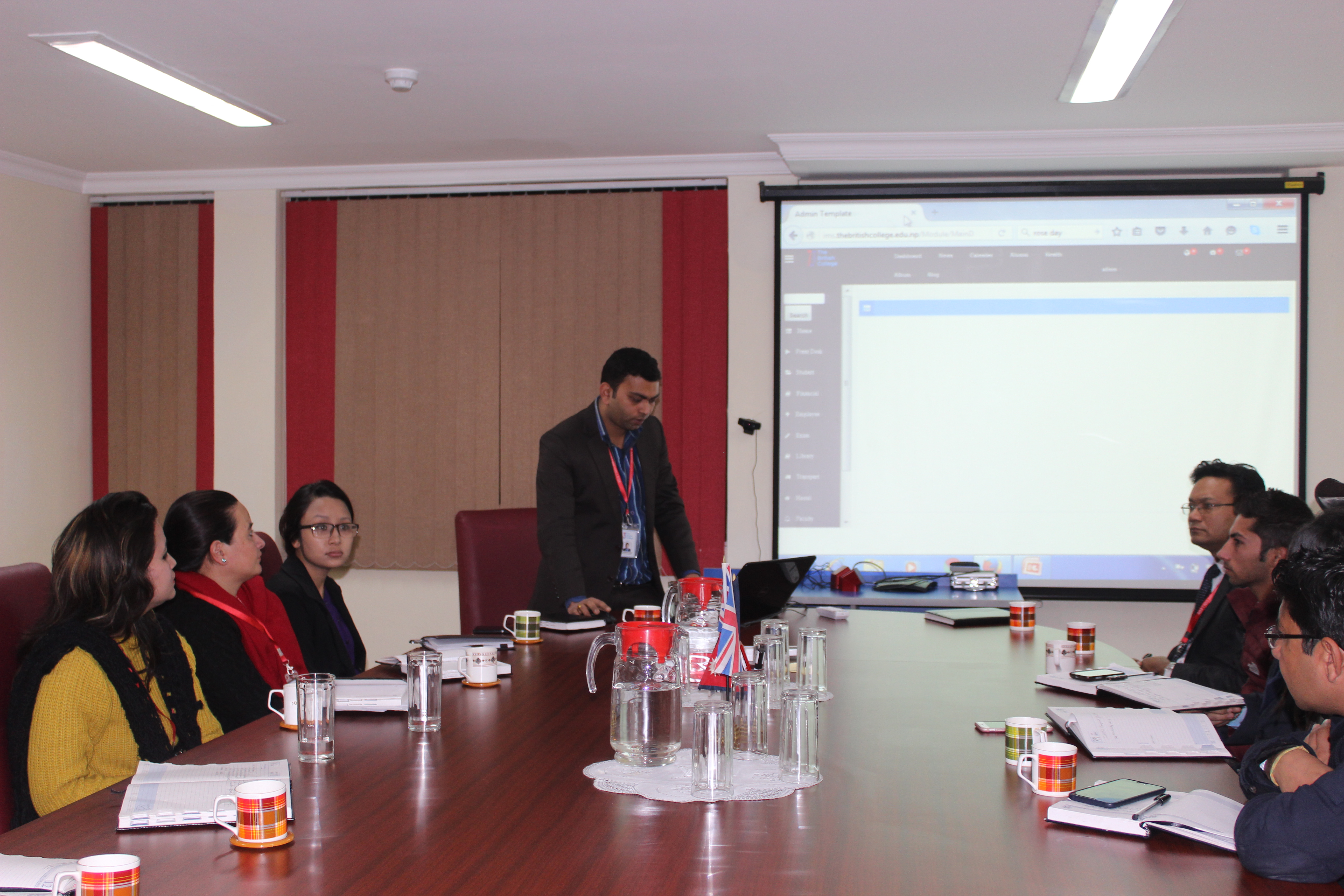Introducing myTBC ( Institutional Management System) to our staff
