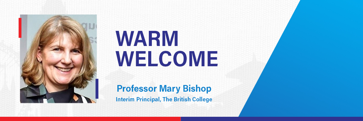 Prof Mary Bishop - Interim Principal to The British College