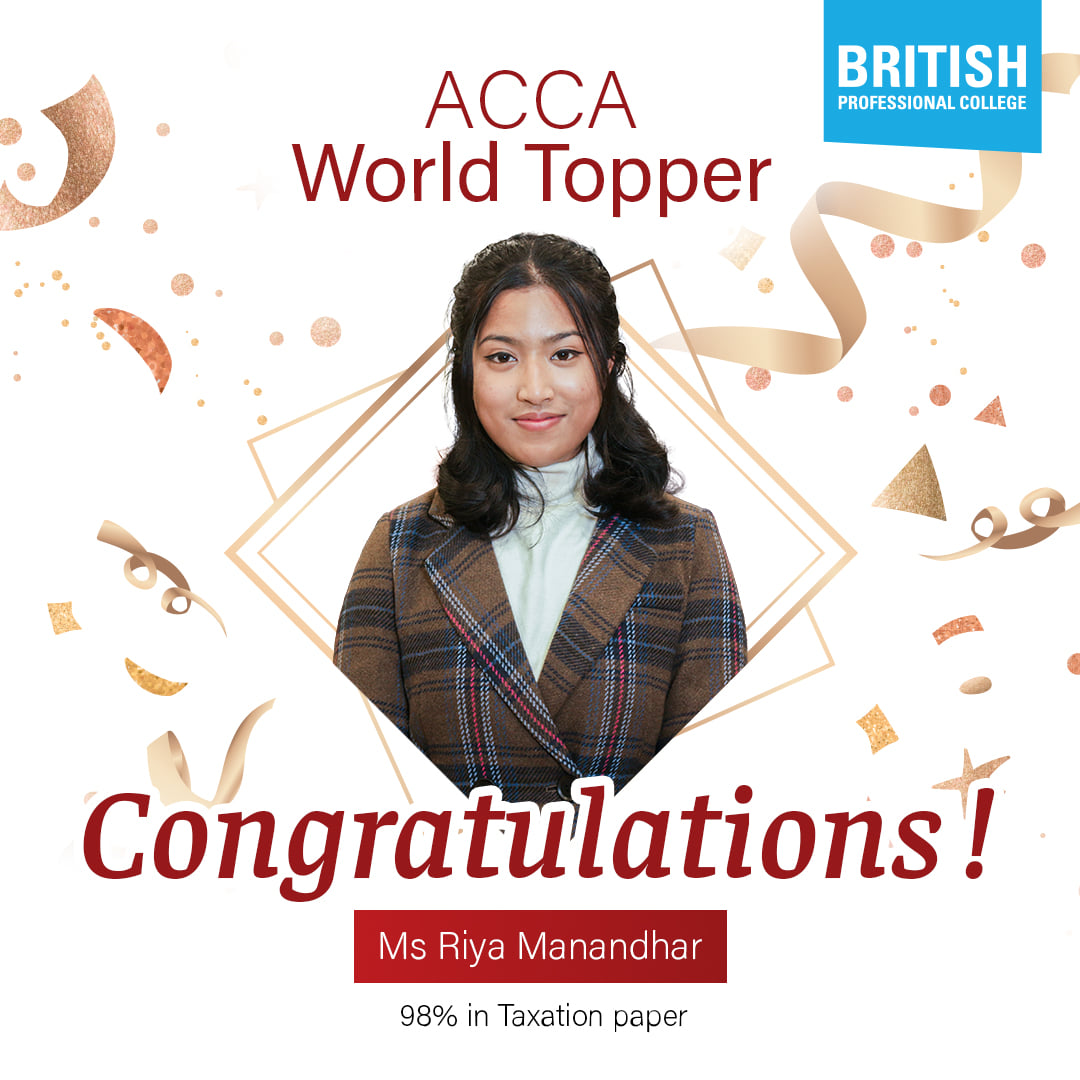 ACCA World Topper | Ms Riya Manandhar 