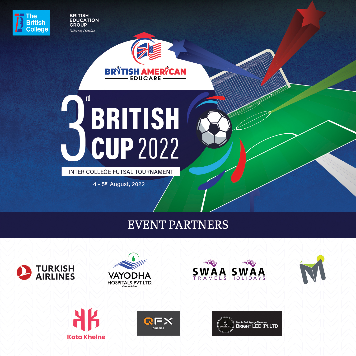 3rd British Cup 2022 | Inter College Futsal Tournament
