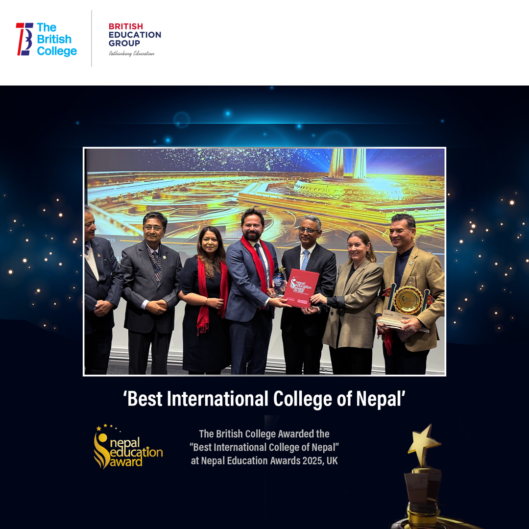 The British College Awarded “Best International College of Nepal” at Nepal Education Awards 2025