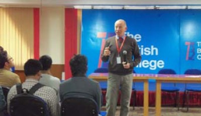 Leeds Metropolitan University's Dr. Killick visits The British College