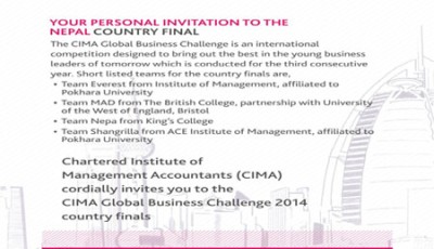 CIMA Global Business Challenge 2014