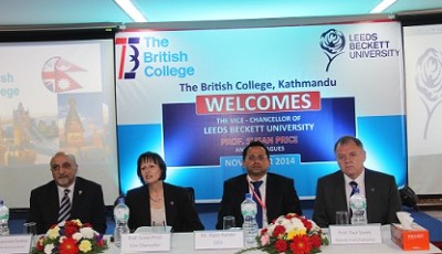 Delegation from Leeds Beckett University visits The British College