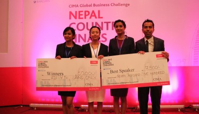 The British College triumphs in the CIMA Global Business Challenge, Nepal 2015