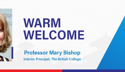Prof Mary Bishop - Interim Principal to The British College