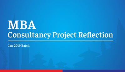 MBA Consultancy Project Reflection I