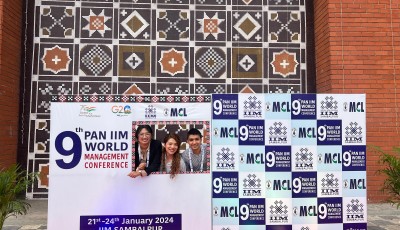 TBC MBA delegation showcase their paper at 9th PAN IIM World Management Conference