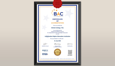 The British College is accredited by the British Accreditation Council as an Independent Higher Education Institution